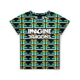 Детская футболка 3D с принтом Imagine Dragons в Кировске, 100% гипоаллергенный полиэфир | прямой крой, круглый вырез горловины, длина до линии бедер, чуть спущенное плечо, ткань немного тянется | альтернативный | американская | группа | драгонс | имеджин | инди | индирок | поп | рок | электроник