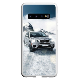 Чехол для Samsung Galaxy S10 с принтом BMW X5 в Кировске, Силикон | Область печати: задняя сторона чехла, без боковых панелей | Тематика изображения на принте: auto | race | авто | автомобиль | бмв | бумер | бэха | гонки | марка | машина