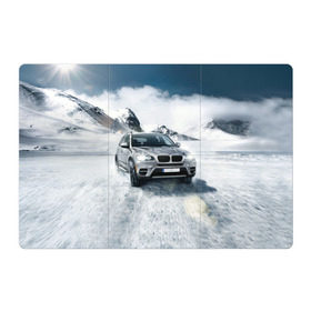 Магнитный плакат 3Х2 с принтом BMW X5 в Кировске, Полимерный материал с магнитным слоем | 6 деталей размером 9*9 см | auto | race | авто | автомобиль | бмв | бумер | бэха | гонки | марка | машина