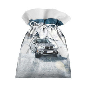 Подарочный 3D мешок с принтом BMW X5 в Кировске, 100% полиэстер | Размер: 29*39 см | auto | race | авто | автомобиль | бмв | бумер | бэха | гонки | марка | машина