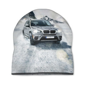 Шапка 3D с принтом BMW X5 в Кировске, 100% полиэстер | универсальный размер, печать по всей поверхности изделия | auto | race | авто | автомобиль | бмв | бумер | бэха | гонки | марка | машина