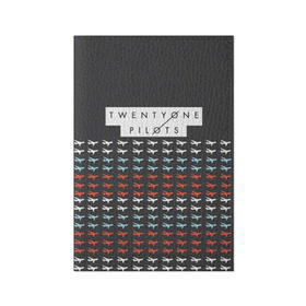 Обложка для паспорта матовая кожа с принтом Twenty One Pilots Planes Brand в Кировске, натуральная матовая кожа | размер 19,3 х 13,7 см; прозрачные пластиковые крепления | rock | t.o.p. | top | twenty one pilots | рок