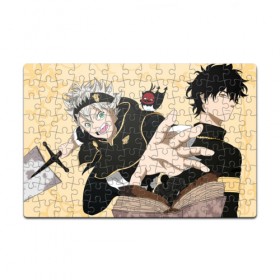 Пазл магнитный 126 элементов с принтом Black Clover в Кировске, полимерный материал с магнитным слоем | 126 деталей, размер изделия —  180*270 мм | 