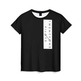 Женская футболка 3D с принтом Twenty One Pilots под углом в Кировске, 100% полиэфир ( синтетическое хлопкоподобное полотно) | прямой крой, круглый вырез горловины, длина до линии бедер | rock | t.o.p. | top | twenty one pilots | рок