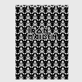 Скетчбук с принтом Iron Maiden в Кировске, 100% бумага
 | 48 листов, плотность листов — 100 г/м2, плотность картонной обложки — 250 г/м2. Листы скреплены сверху удобной пружинной спиралью | iron maiden | адриан смит | айрон мейден | гроза | группа | дэйв мюррей | железная дева | ирон майден | метал | мрачный | музыка | песни | рок | стив харрис | тяжелый | флаг | хеви | хевиметал