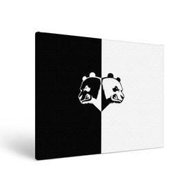 Холст прямоугольный с принтом Панда в Кировске, 100% ПВХ |  | Тематика изображения на принте: бамбук | бамбуковый медведь | белый | голова | два | животное | злость | красная книга | крутой | мишка | оскал | панда | прикольный | тату | цвета | чб | черный | ярость