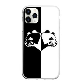 Чехол для iPhone 11 Pro матовый с принтом Панда в Кировске, Силикон |  | Тематика изображения на принте: бамбук | бамбуковый медведь | белый | голова | два | животное | злость | красная книга | крутой | мишка | оскал | панда | прикольный | тату | цвета | чб | черный | ярость