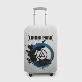 Чехол для чемодана 3D с принтом Linkin Park в Кировске, 86% полиэфир, 14% спандекс | двустороннее нанесение принта, прорези для ручек и колес | bennington | chester | linkin park | беннингтон | ленкин | линкин | майк | честер