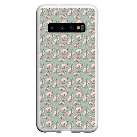 Чехол для Samsung Galaxy S10 с принтом Сфинксы в Кировске, Силикон | Область печати: задняя сторона чехла, без боковых панелей | Тематика изображения на принте: киса домашние животные | кот | котик | котики | коты | кошка | кошки