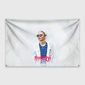 Флаг-баннер с принтом Pharaoh 2 в Кировске, 100% полиэстер | размер 67 х 109 см, плотность ткани — 95 г/м2; по краям флага есть четыре люверса для крепления | dead dynasty | pharaoh | pink phloyd | мертвая династия | фараон