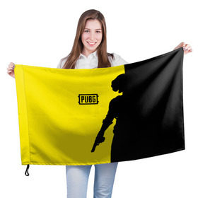 Флаг 3D с принтом PUBG в Кировске, 100% полиэстер | плотность ткани — 95 г/м2, размер — 67 х 109 см. Принт наносится с одной стороны | playerunknowns battlegrounds | pubg