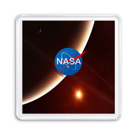 Магнит 55*55 с принтом NASA SPACE в Кировске, Пластик | Размер: 65*65 мм; Размер печати: 55*55 мм | galaxy | nasa | space | астрономия | известные | космос | наса | планеты | сатурн