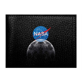Обложка для студенческого билета с принтом NASA MOON в Кировске, натуральная кожа | Размер: 11*8 см; Печать на всей внешней стороне | galaxy | moon | nasa | space | астрономия | известные | космос | луна | наса | планет