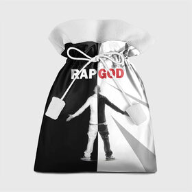 Подарочный 3D мешок с принтом Rap God Eminem в Кировске, 100% полиэстер | Размер: 29*39 см | Тематика изображения на принте: 