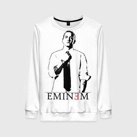 Женский свитшот 3D с принтом Eminem в Кировске, 100% полиэстер с мягким внутренним слоем | круглый вырез горловины, мягкая резинка на манжетах и поясе, свободная посадка по фигуре | actor | american rapper | composer | eminem | music | rap | record producer | актёр | американский | композитор | музыка | музыкальный продюсер | рэп | рэпер
