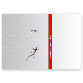 Поздравительная открытка с принтом AUDI QUATTRO в Кировске, 100% бумага | плотность бумаги 280 г/м2, матовая, на обратной стороне линовка и место для марки
 | audi | car | race | авто | автомобиль | ауди | гонки | марка | машина