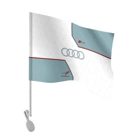 Флаг для автомобиля с принтом AUDI RS в Кировске, 100% полиэстер | Размер: 30*21 см | audi | car | race | авто | автомобиль | ауди | гонки | марка | машина
