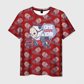Мужская футболка 3D с принтом ONE LOVE JDM в Кировске, 100% полиэфир | прямой крой, круглый вырез горловины, длина до линии бедер | car | jdm | jdm style | автомобиль | маска | машины | панда | стайлинг | тачки | тюнинг