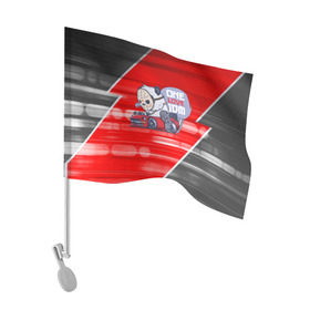 Флаг для автомобиля с принтом ONE LOVE JDM в Кировске, 100% полиэстер | Размер: 30*21 см | car | jdm | jdm style | автомобиль | маска | машины | панда | стайлинг | стиль | тачки | тюнинг