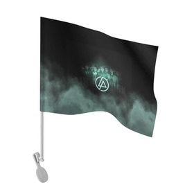 Флаг для автомобиля с принтом Группа Linkin Park в Кировске, 100% полиэстер | Размер: 30*21 см | chester bennington | linkin park | беннингтон честер | линкин парк | майк