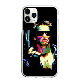 Чехол для iPhone 11 Pro Max матовый с принтом Терминатор в Кировске, Силикон |  | arnold schwarzenegger | art | black | bright | colors | fantasy | film | murderer | pop art | robot | terminator | weapons | арнольд шварценеггер | искусство | оружие | очки | поп арт | робот | терминатор | фантастика | фильм | цвета | 