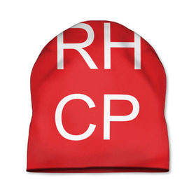Шапка 3D с принтом RHCP в Кировске, 100% полиэстер | универсальный размер, печать по всей поверхности изделия | frusciante | red hot chilli peppers | rock | кидис | перцы | рэд хот | фли | фрушчанте | чилли пэпперс | энтони киддис