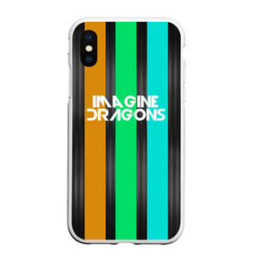 Чехол для iPhone XS Max матовый с принтом IMAGINE DRAGONS в Кировске, Силикон | Область печати: задняя сторона чехла, без боковых панелей | evolve | imagine dragons | new age | абстракция | вокалист | геометрия | группа | драгонс | известные | линии | личности | надписи | полосы | реп | рок | триколор | фирменные цвета | яркие