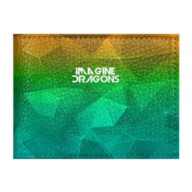 Обложка для студенческого билета с принтом IMAGINE DRAGONS в Кировске, натуральная кожа | Размер: 11*8 см; Печать на всей внешней стороне | геометрия | градиент | драгонс | треугольники