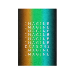 Обложка для паспорта матовая кожа с принтом IMAGINE DRAGONS в Кировске, натуральная матовая кожа | размер 19,3 х 13,7 см; прозрачные пластиковые крепления | evolve | imagine dragons | new age | вокалист | группа | драгонс | известные | личности | надписи | реп | рок | триколор | фирменные цвета | яркие