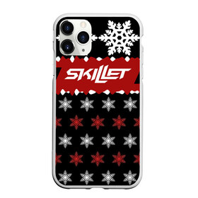 Чехол для iPhone 11 Pro матовый с принтом Праздничный Skillet в Кировске, Силикон |  | skilet | skillet | альтернативный | гранж | группа | джен леджер | джон купер | знак | индастриал | кори купер | красный | метал | надпись | новогодний | новый год | ню | пост | праздник | рождество | рок