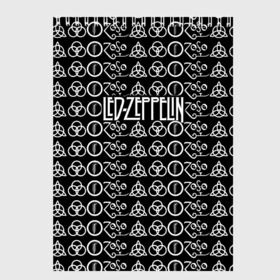 Скетчбук с принтом Led Zeppelin в Кировске, 100% бумага
 | 48 листов, плотность листов — 100 г/м2, плотность картонной обложки — 250 г/м2. Листы скреплены сверху удобной пружинной спиралью | led | led zeppelin | блюз | группа | джимми пейдж | джон генри бонэм | джон пол джонс | лед зепелен | лед зеппелин | метал | роберт плант | рок | тяжелый | фолк | хард | хардрок | хеви | хевиметал