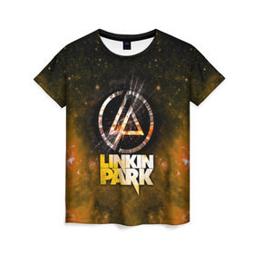 Женская футболка 3D с принтом Linkin Park космос в Кировске, 100% полиэфир ( синтетическое хлопкоподобное полотно) | прямой крой, круглый вырез горловины, длина до линии бедер | bennington | chester | linkin park | альтернативный | беннингтон | группа | ленкин | линкин | майк | метал | музыкант | ню | нюметал | парк | певец | рок | рэп | честер | электроник