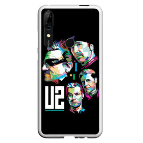 Чехол для Honor P Smart Z с принтом U2 rock - band в Кировске, Силикон | Область печати: задняя сторона чехла, без боковых панелей | adam clayton | alternative | band | bono | dance rock | dublin | edge | ireland | larry mullen | music | postpunk | rock | soft rock | u2 | адам клейтон | альтернативный | боно | группа | дублин | дэнс рок | ирландия | ларри маллен | музыка | постпанк | р