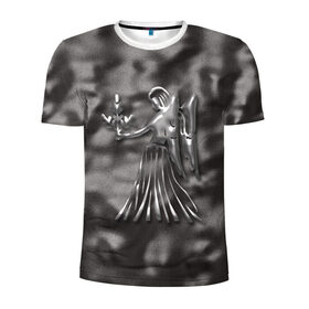 Мужская футболка 3D спортивная с принтом Дева в Кировске, 100% полиэстер с улучшенными характеристиками | приталенный силуэт, круглая горловина, широкие плечи, сужается к линии бедра | дева | звезды | знаки зодиака | космос | созвездие
