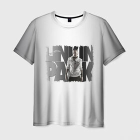 Мужская футболка 3D с принтом Linkin Park в Кировске, 100% полиэфир | прямой крой, круглый вырез горловины, длина до линии бедер | Тематика изображения на принте: bennington | chester | linkin park | альтернативный | беннингтон | группа | ленкин | линкин | майк | метал | музыкант | ню | нюметал | парк | певец | рок | рэп | честер | электроник