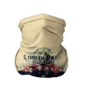 Бандана-труба 3D с принтом Группа Linkin Park в Кировске, 100% полиэстер, ткань с особыми свойствами — Activecool | плотность 150‒180 г/м2; хорошо тянется, но сохраняет форму | Тематика изображения на принте: 