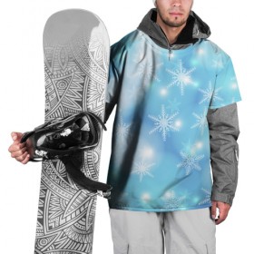 Накидка на куртку 3D с принтом Волшебство Нового года в Кировске, 100% полиэстер |  | елка | зима | мороз | новый год | снег | снежинки