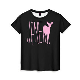 Женская футболка 3D с принтом Мах. Life is Strange в Кировске, 100% полиэфир ( синтетическое хлопкоподобное полотно) | прямой крой, круглый вырез горловины, длина до линии бедер | deer | jane | life is strange | pink | олень | розовый