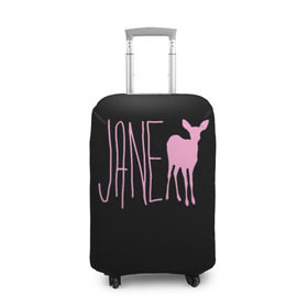 Чехол для чемодана 3D с принтом Мах. Life is Strange в Кировске, 86% полиэфир, 14% спандекс | двустороннее нанесение принта, прорези для ручек и колес | deer | jane | life is strange | pink | олень | розовый