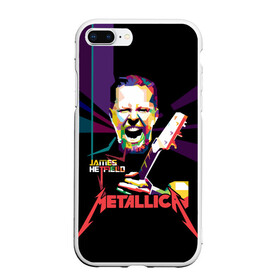 Чехол для iPhone 7Plus/8 Plus матовый с принтом Metallica James Alan Hatfield в Кировске, Силикон | Область печати: задняя сторона чехла, без боковых панелей | alan | american | band | hard | hatfield | james | metal | metallica | rock | thrash | алан | американская | джеймс | метал группа | трэш метал | хард рок | хэтфилд