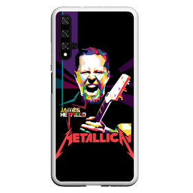 Чехол для Honor 20 с принтом Metallica James Alan Hatfield в Кировске, Силикон | Область печати: задняя сторона чехла, без боковых панелей | alan | american | band | hard | hatfield | james | metal | metallica | rock | thrash | алан | американская | джеймс | метал группа | трэш метал | хард рок | хэтфилд