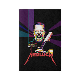 Обложка для паспорта матовая кожа с принтом Metallica James Alan Hatfield в Кировске, натуральная матовая кожа | размер 19,3 х 13,7 см; прозрачные пластиковые крепления | alan | american | band | hard | hatfield | james | metal | metallica | rock | thrash | алан | американская | джеймс | метал группа | трэш метал | хард рок | хэтфилд