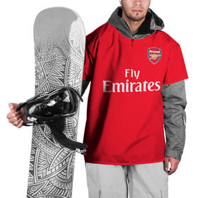 Накидка на куртку 3D с принтом Месут Озил в Кировске, 100% полиэстер |  | arsenal | fc | football club | английская премьер лига | англия | арсенал | болельщики | великобритания | канониры | озил месут | футбол | футбольный клуб