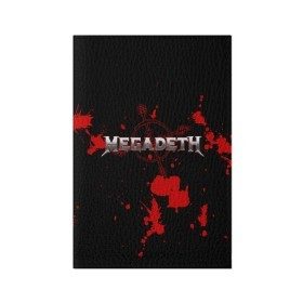 Обложка для паспорта матовая кожа с принтом Megadeth в Кировске, натуральная матовая кожа | размер 19,3 х 13,7 см; прозрачные пластиковые крепления | megadet | megadeth | группа | дирк вербурен | дэвид эллефсон | дэйв мастейн | кико лоурейро | мегадет | мегадетх | метал | рок | трэш | трэшметал | тяжелый | хард | хардрок | хеви | хевиметал