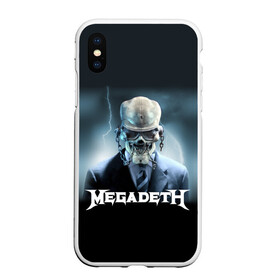 Чехол для iPhone XS Max матовый с принтом Megadeth в Кировске, Силикон | Область печати: задняя сторона чехла, без боковых панелей | megadeth |   megadet | группа | дирк вербурен | дэвид эллефсон | дэйв мастейн | кико лоурейро | мегадет | мегадетх | метал | рок | трэш | трэшметал | тяжелый | хард | хардрок | хеви | хевиметал