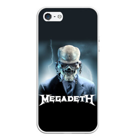 Чехол для iPhone 5/5S матовый с принтом Megadeth в Кировске, Силикон | Область печати: задняя сторона чехла, без боковых панелей | megadeth |   megadet | группа | дирк вербурен | дэвид эллефсон | дэйв мастейн | кико лоурейро | мегадет | мегадетх | метал | рок | трэш | трэшметал | тяжелый | хард | хардрок | хеви | хевиметал