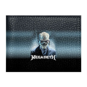 Обложка для студенческого билета с принтом Megadeth в Кировске, натуральная кожа | Размер: 11*8 см; Печать на всей внешней стороне | Тематика изображения на принте: megadeth |   megadet | группа | дирк вербурен | дэвид эллефсон | дэйв мастейн | кико лоурейро | мегадет | мегадетх | метал | рок | трэш | трэшметал | тяжелый | хард | хардрок | хеви | хевиметал