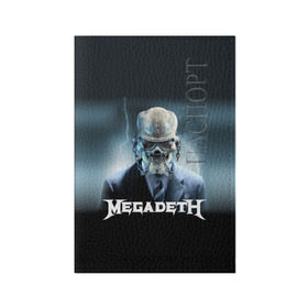 Обложка для паспорта матовая кожа с принтом Megadeth в Кировске, натуральная матовая кожа | размер 19,3 х 13,7 см; прозрачные пластиковые крепления | megadeth |   megadet | группа | дирк вербурен | дэвид эллефсон | дэйв мастейн | кико лоурейро | мегадет | мегадетх | метал | рок | трэш | трэшметал | тяжелый | хард | хардрок | хеви | хевиметал