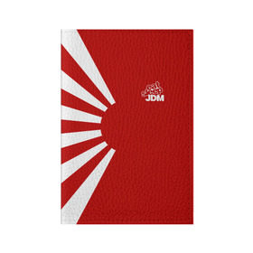 Обложка для паспорта матовая кожа с принтом JDM в Кировске, натуральная матовая кожа | размер 19,3 х 13,7 см; прозрачные пластиковые крепления | car | drift | japan | jdm | race | street | авто | автомобиль | гонки | дрифт | король | машина | флаг | япония