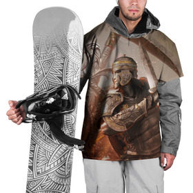 Накидка на куртку 3D с принтом For Honor в Кировске, 100% полиэстер |  | воин | меч | оружия | солдат | шлем